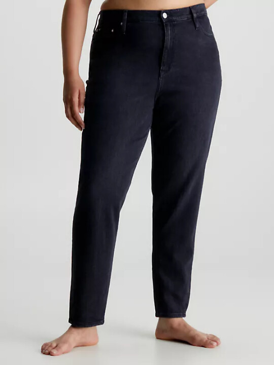 Kadın Mom Jeans Jean Pantolon - Siyah - CALVIN KLEIN