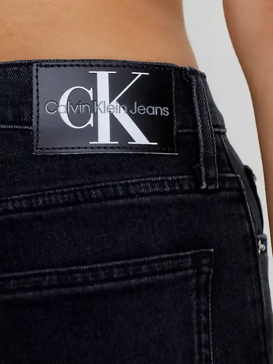 Kadın Mom Jeans Jean Pantolon - Siyah - 5