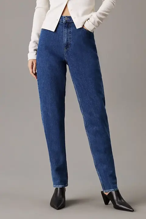 Kadın MOM Jeans Pantolon - Mavi - 1