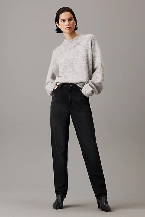 Kadın MOM Jeans Pantolon - Siyah - Calvin Klein