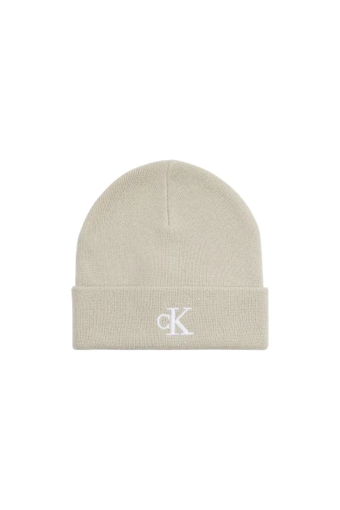 Kadın MONOGRAM EMBRO BEANIE Bere-Krem - 1