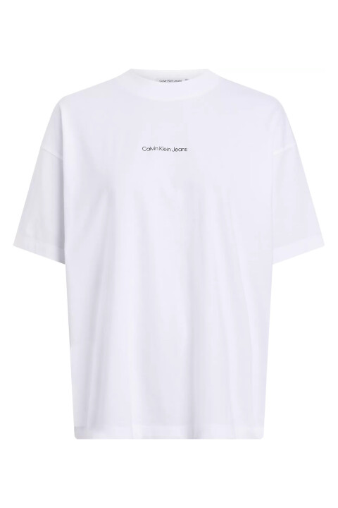 Kadın PHOTOPRINT BOYFRIEND T-Shirt-Beyaz - CALVIN KLEIN