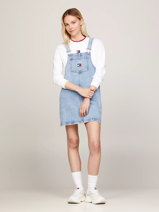 Kadın PINAFORE DRESS CG4114 Salopet Elbise - Tommy Hilfiger