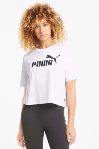 Kadın Puma Logo T-Shirt - Beyaz - PUMA