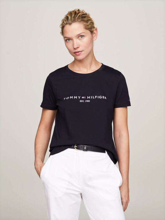 Kadın Regular Fit T-Shirt-Lacivert - Tommy Hilfiger