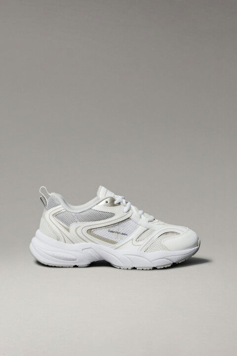Kadın Retro Tennis Mesh Ml Sneaker Ayakkabı - Beyaz - Calvin Klein