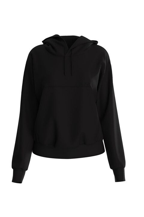 Kadın Rgıne 4G Arkası Desenli Kapüşonlu Sweatshirt - Siyah - GUESS