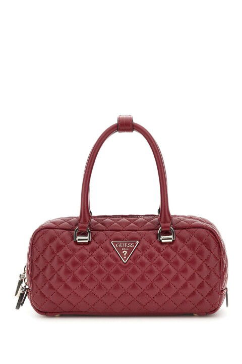 Kadın Rianee Satchel El Çantası - Bordo - Guess