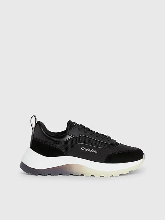 Kadın Runner Lace Up Sneaker - Siyah - 4