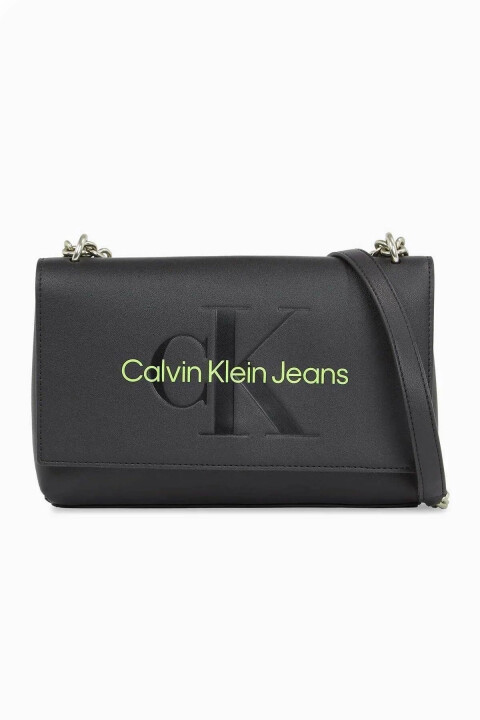 Kadın SCULPTED EW FLAP CONV25 MONO Omuz Çantası - Siyah - CALVIN KLEIN