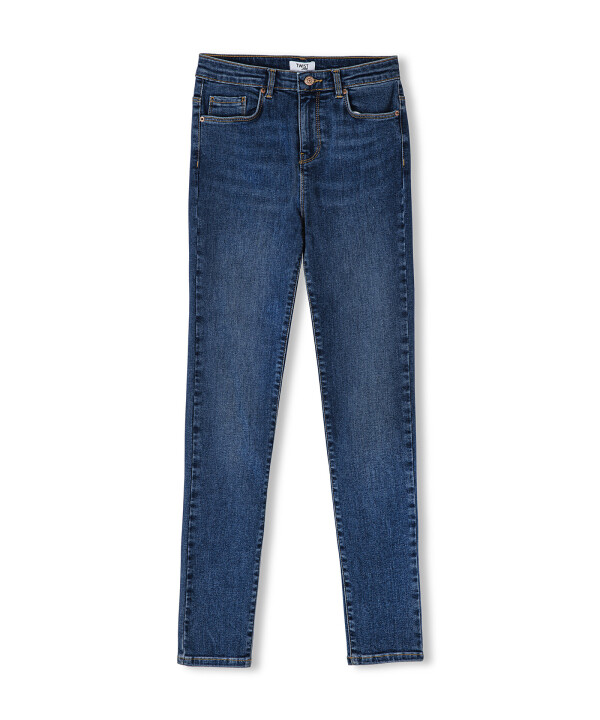 Kadın Skinny Fit Jean Pantolon-İndigo - 6