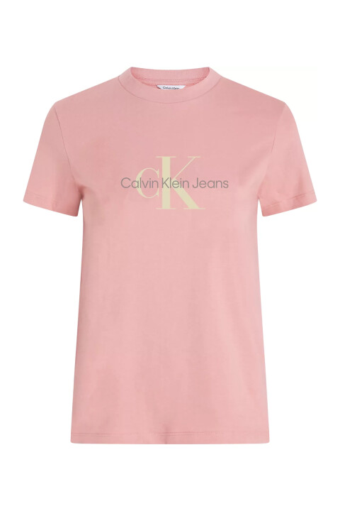 Kadın SS MONOLOGO CREWNECK T-Shirt - Pembe - CALVIN KLEIN