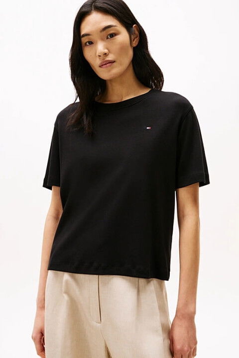 Kadın Th Modern Cody T-Shirt - Siyah - Tommy Hilfiger