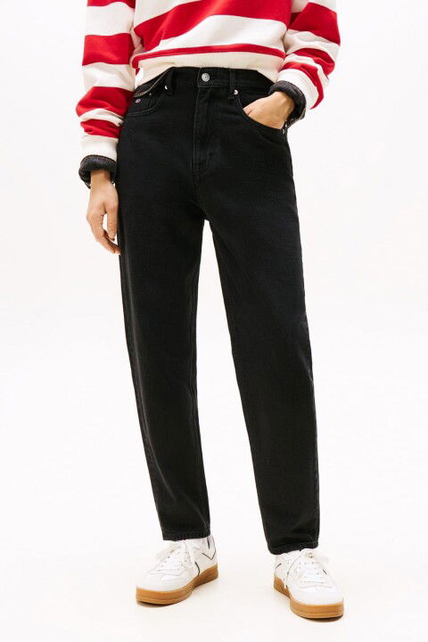 Kadın Th Mom Jeans - Siyah - Tommy Hilfiger