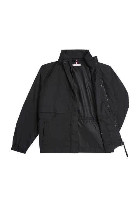 Kadın TH Ultra Hafif Paketlenebilir Yağmurluk – Siyah - Tommy Hilfiger