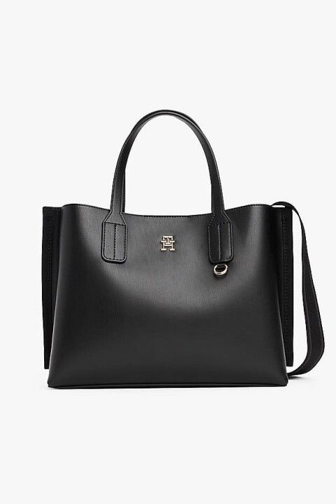 Kadın Th Webbing Strap Tote El Çantası - Siyah - Tommy Hilfiger
