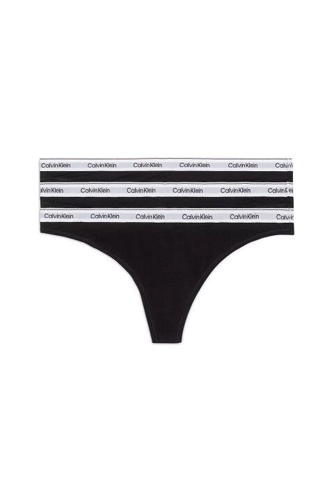 Kadın Thong 3Pk Külot-Siyah - CALVIN KLEIN