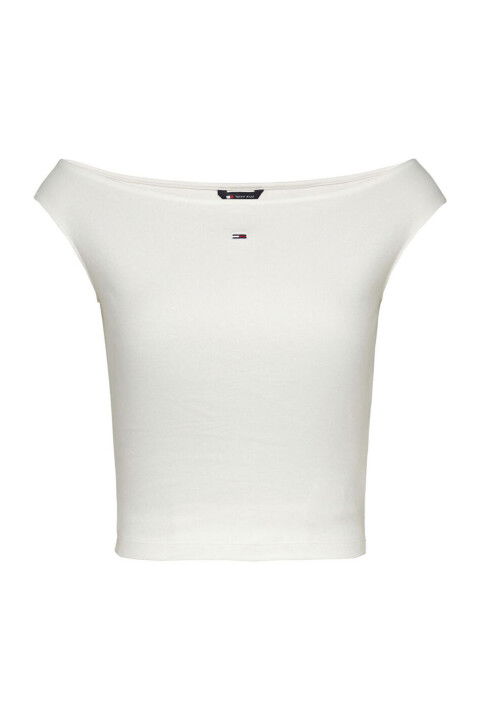 Kadın Tjw Boat Neck T-Shirt - Ekru - Tommy Hilfiger