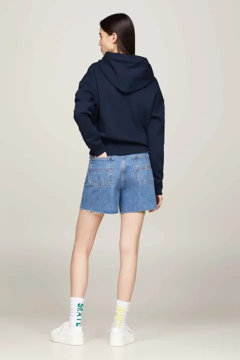 Kadın TJW BXY Logolu Kapüşonlu Sweatshirt - Lacivert - 3