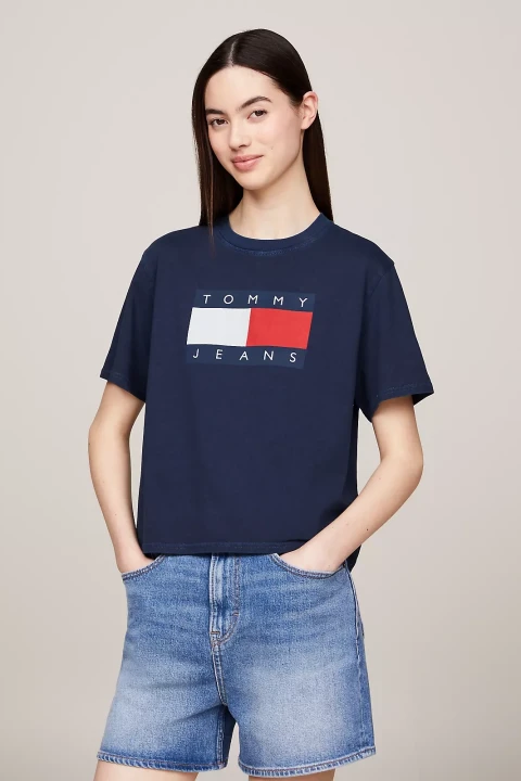 Kadın TJW BXY TOMMY FLAG TEE EXT T-Shirt - 2