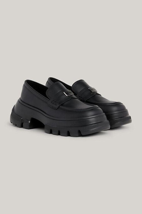 Kadın TJW CHUNKY LOAFER Ayakkabı-Siyah - Tommy Hilfiger