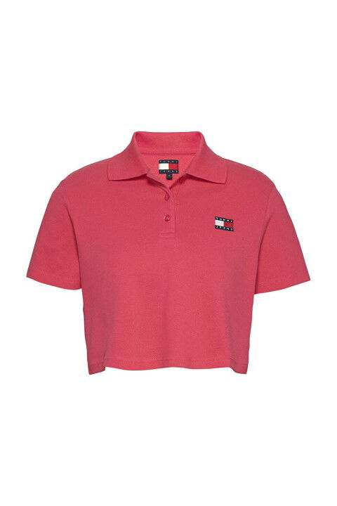 Kadın Tjw Crop Polo T-Shirt - Pembe - Tommy Hilfiger