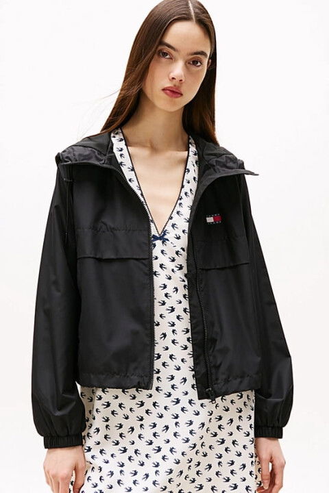 Kadın TJW Essential Windbreaker Ceket - Siyah - Tommy Hilfiger