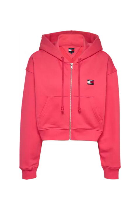 Kadın Tjw Fermuarlı Kapüşonlu Sweatshirt - Pembe - Tommy Hilfiger