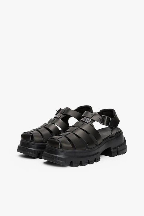 Kadın Tjw Fisherman Balıkçı Sandalet - Siyah - Tommy Hilfiger