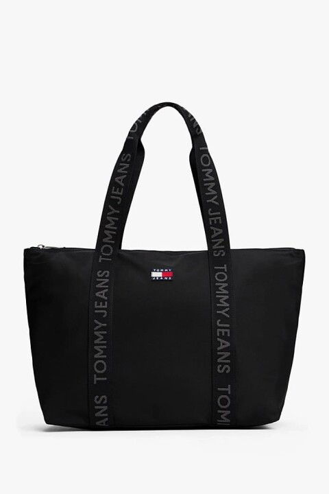 Kadın Tjw Günlük Tote Omuz Çantası - Siyah - Tommy Hilfiger
