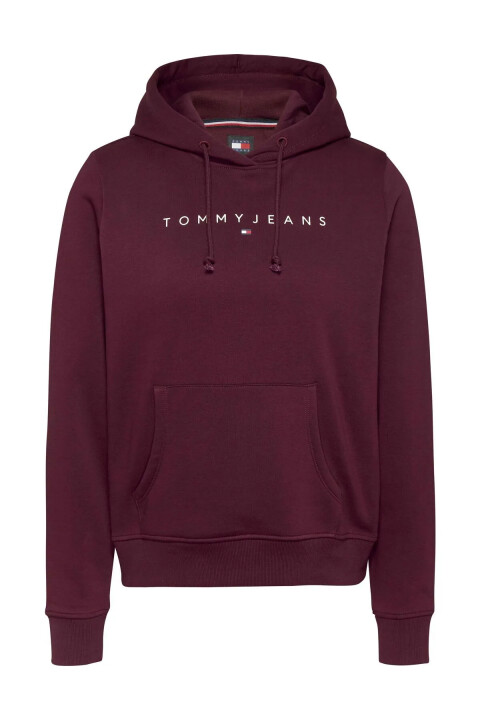 Kadın TJW Reg Linear Kapüşonlu Sweatshirt - Pembe - Tommy Hilfiger