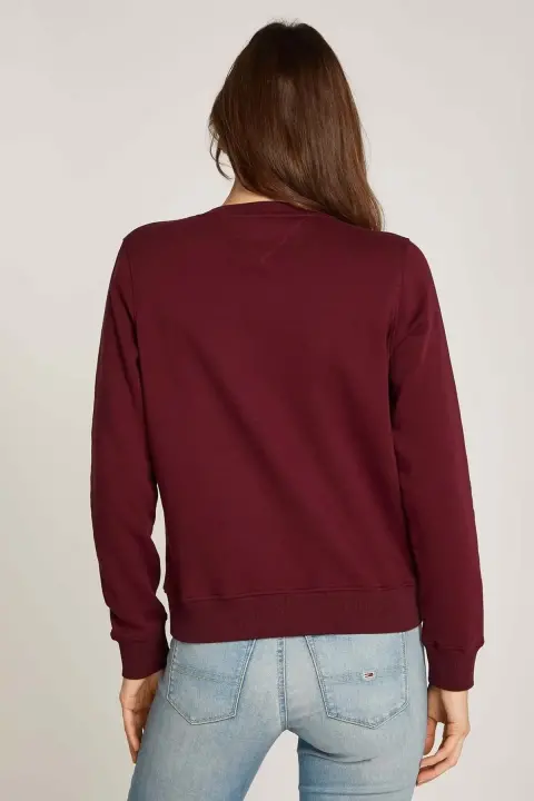 Kadın TJW Reg Linear Logolu Sweatshirt - Mor - 2