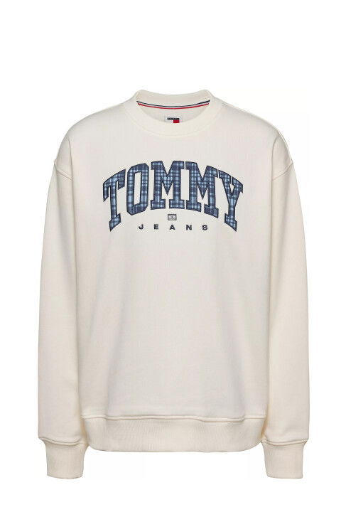 Kadın Tjw Rlx Prep Explorer 1 Crew Ext Sweatshirt-Beyaz - Tommy Hilfiger