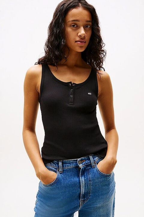 Kadın Tjw Slim Fit T-Shirt - Siyah - Tommy Hilfiger