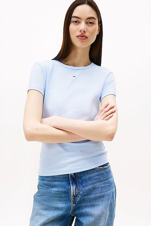 Kadın Tjw Slim T-Shirt - Açık Mavi - Tommy Hilfiger