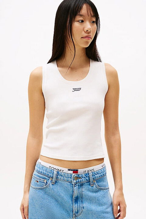 Kadın Tjw Slim T-Shirt - Beyaz - Tommy Hilfiger