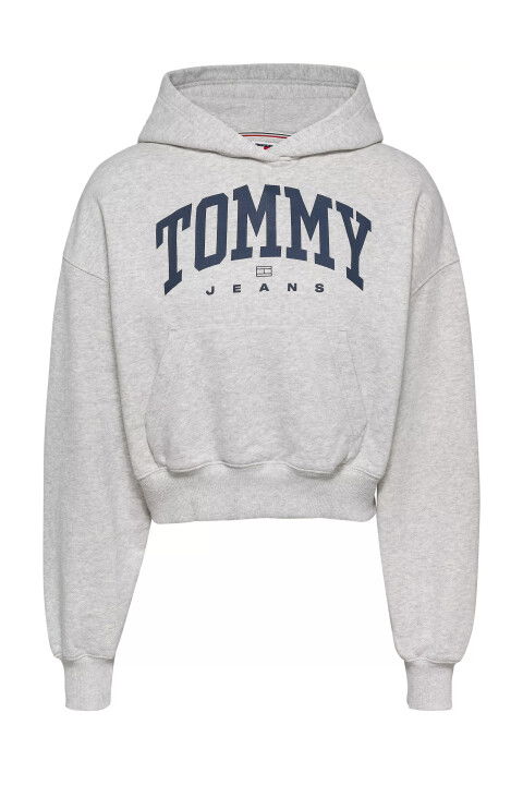 Kadın Tjw Vtg Varsıty 1 Hoodıe Sweatshirt-Gri - Tommy Hilfiger