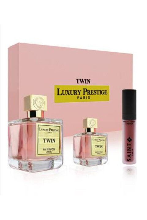 Kadın Twin 100 Ml Edp + 30 Ml Edp + Lipstick Set - Luxury Prestige