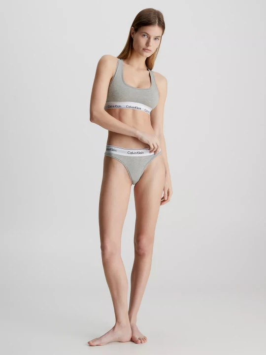 Kadın UNLINED BRALETTE Sütyen-Gri - 5