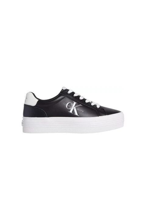 Kadın VULC PLATFORM LACEUP LTH Sneaker-Siyah - 1