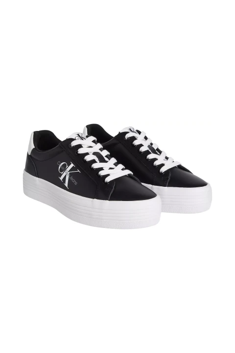 Kadın VULC PLATFORM LACEUP LTH Sneaker-Siyah - 2