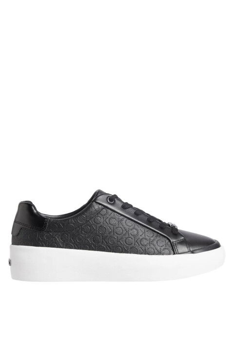 Kadın Vulc Lace Up Mono Mıx Sneaker Ayakkabı - Siyah - Calvin Klein
