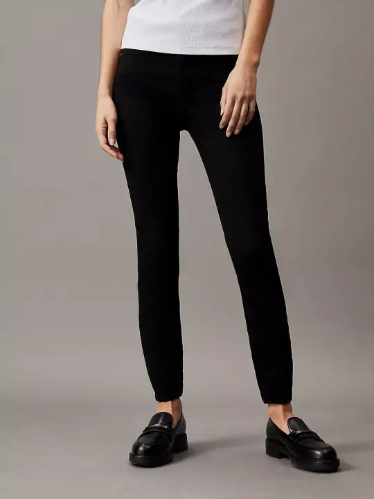 Kadın Yüksek Bel Super Skinny Ankle Jean Pantolon - Siyah - 1