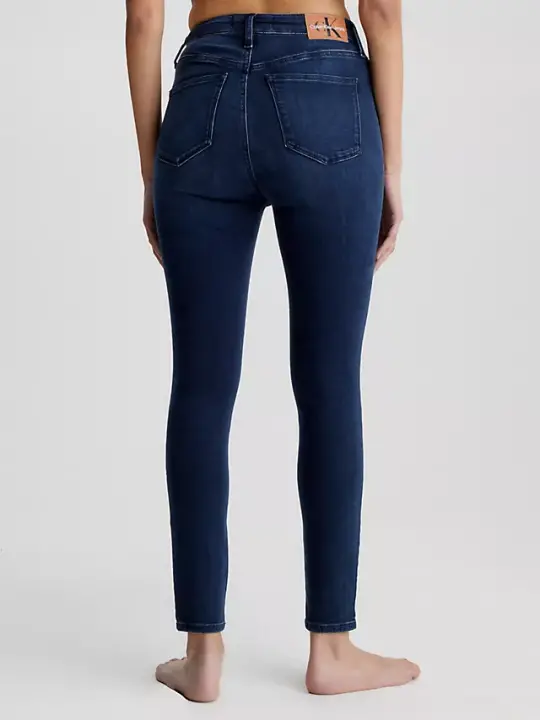 Kadın Yüksel Bel Süper Skinny Ankle Jean Pantolon - Lacivert - 3