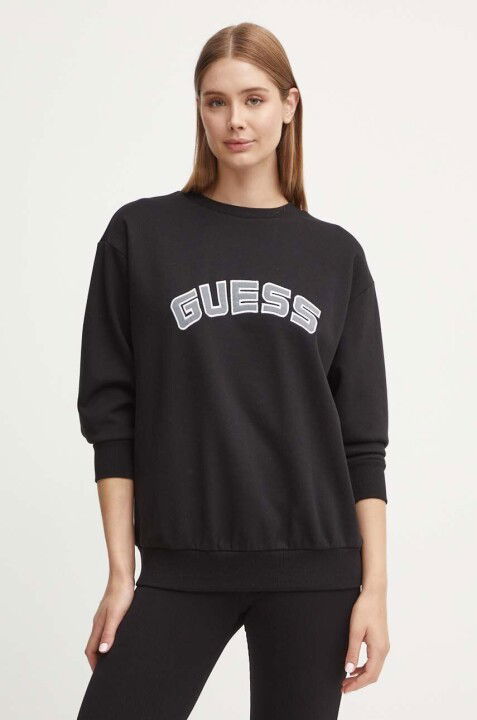 Kadın Yvette Cn Sweatshirt - Siyah - GUESS