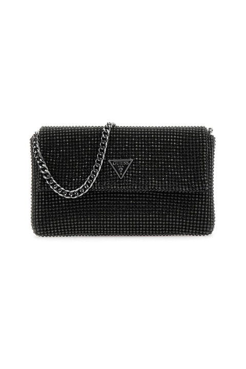 Kadın Zalina Flap Clutch Omuz Çantası - Siyah - Guess