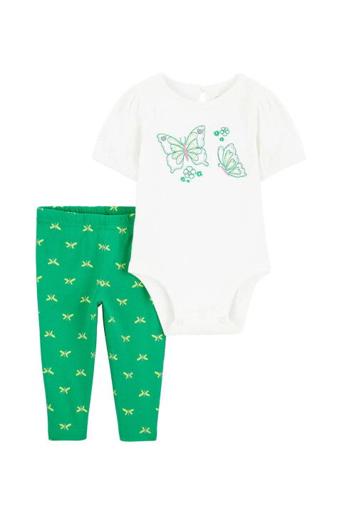 Kız Bebek Body Pantolon Set - Carter's