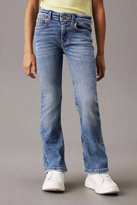 Kız Çocuk Essential Flare Jean Pantolon - Mavi - Calvin Klein