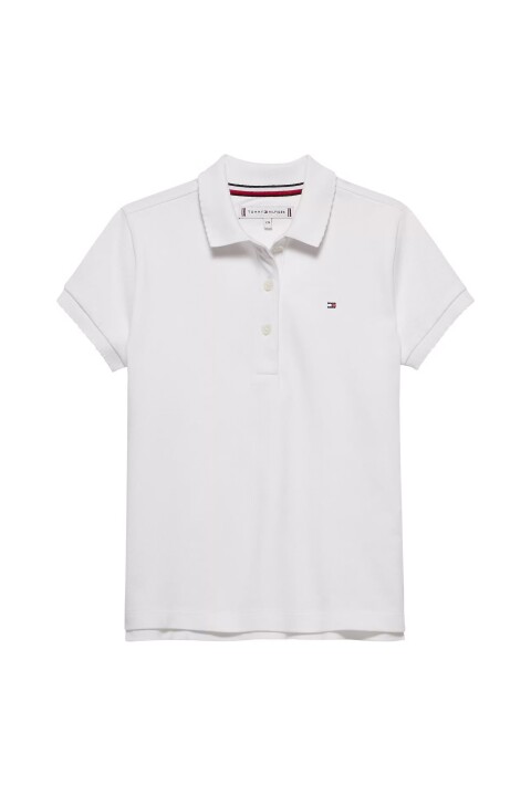 Kız Çocuk Essential Polo T-Shirt - Beyaz - Tommy Hilfiger