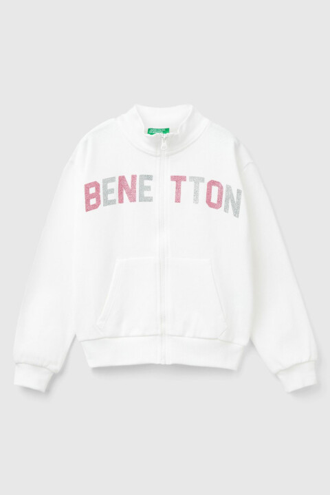 Kız Çocuk Sweatshirt - Beyaz - Benetton